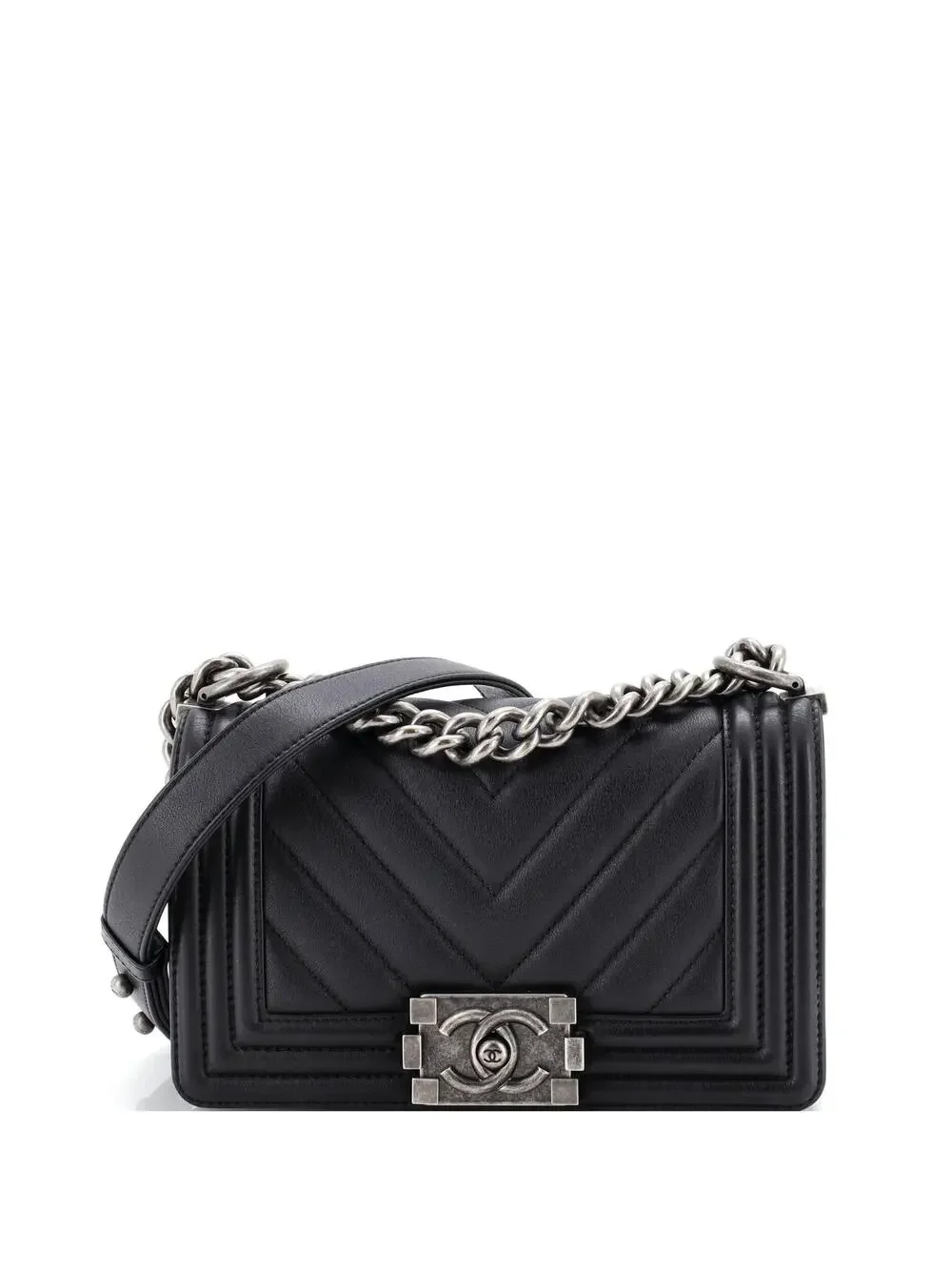 Chanel Boy Flap Bag Chevron Calfskin #277214C45B
